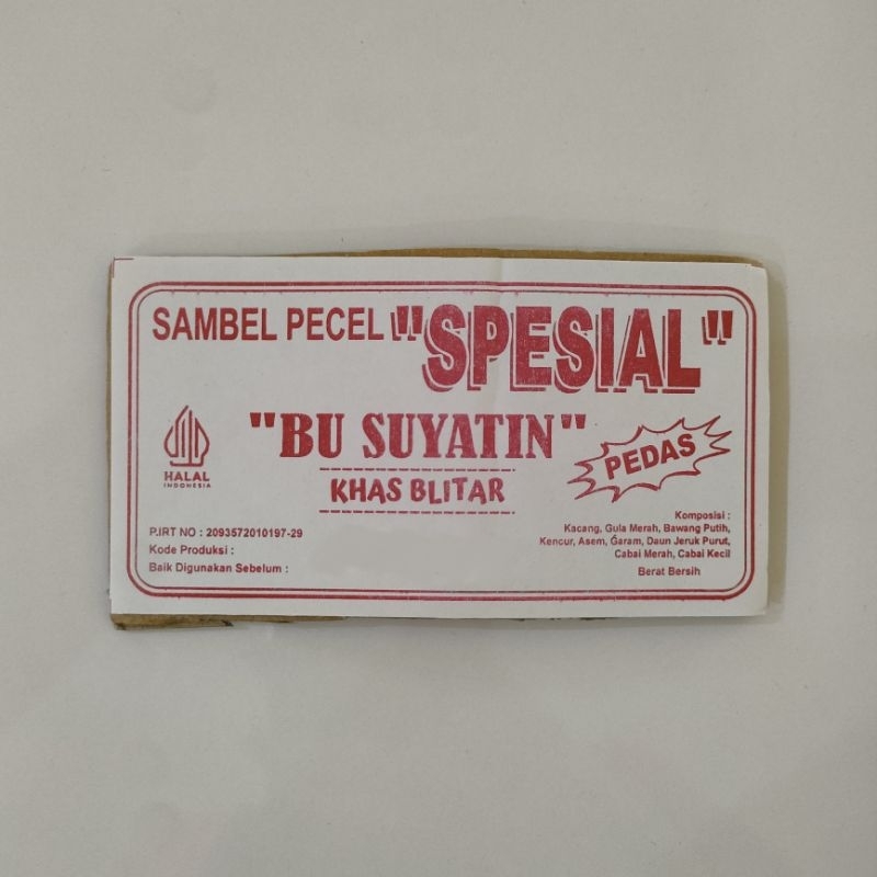 

Sambel Pecel Suyatin Khas Blitar