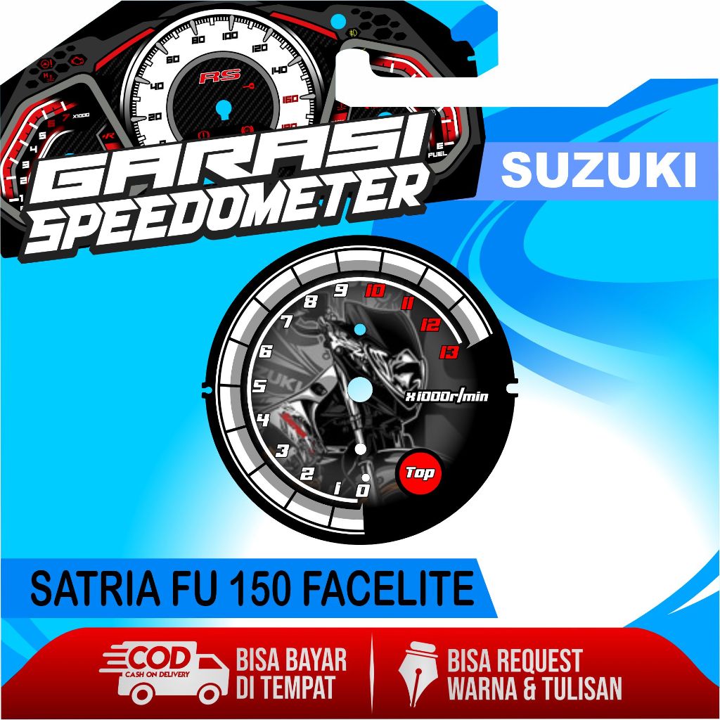 PAPAN SPEEDOMETER CUSTOM SATRIA FU 150