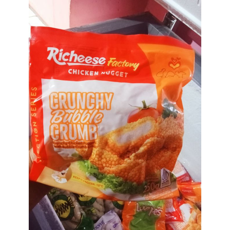 

RICHEESE CHICKEN NUGGET CRUNCHY 250GR/NAGET FOOD