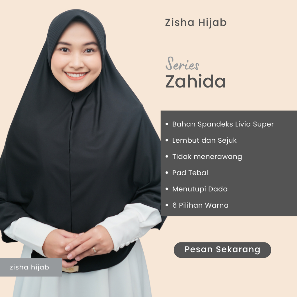 Zahida dari Zisha Hijab kerudung bergo hijab bergo krudung bergo kudung bergo hijap bergo terbaru
