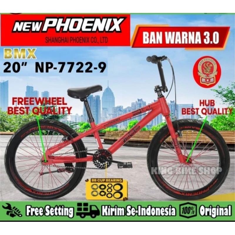 Sepeda Anak BMX Phoenix 20Inch Ban Jumbo 3.0 Berwarna