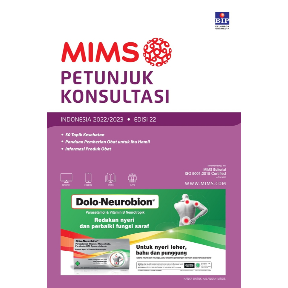 Gramedia Batam - Mims Petunjuk Konsultasi Edisi 22 Tahun 2022/2023