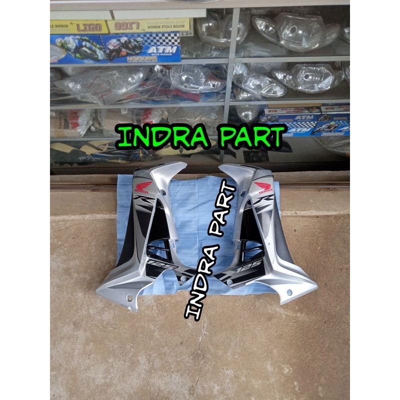 Full Set Sayap Depan Supra X 125 Batman Warna Silver