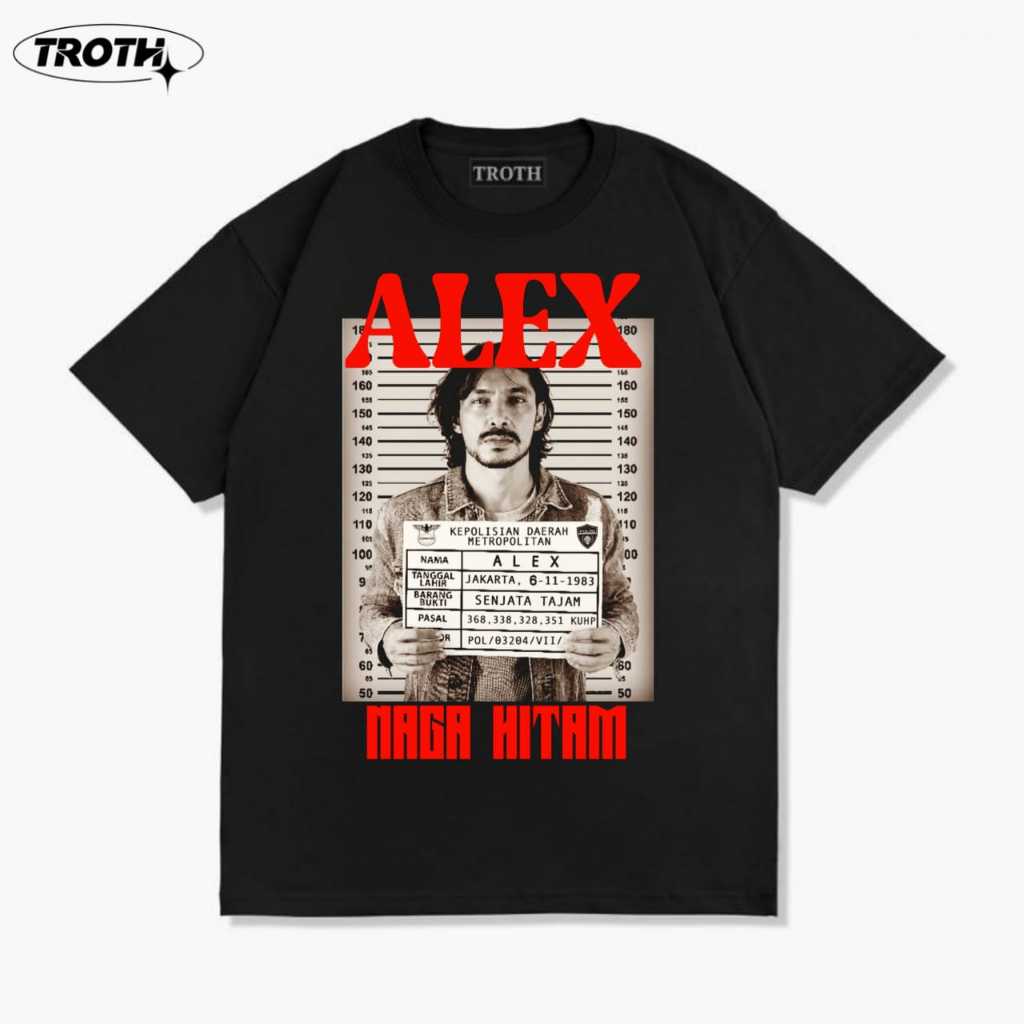 Troth tshirt kaos serigala terakhir alex vintage kata kata