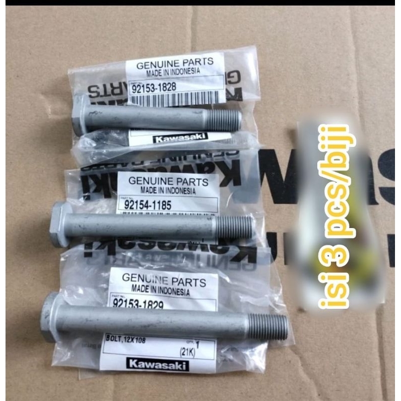 satu set baut unitrack unitrek KLX 150 original