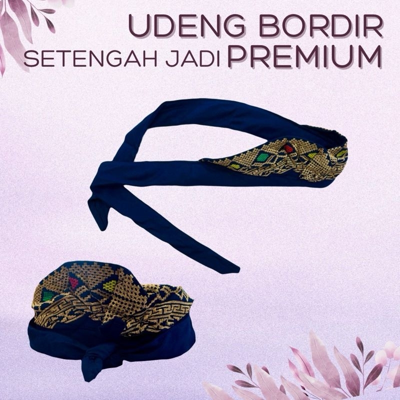 Udeng Bali Bordir Setengah Jadi PREMIUM