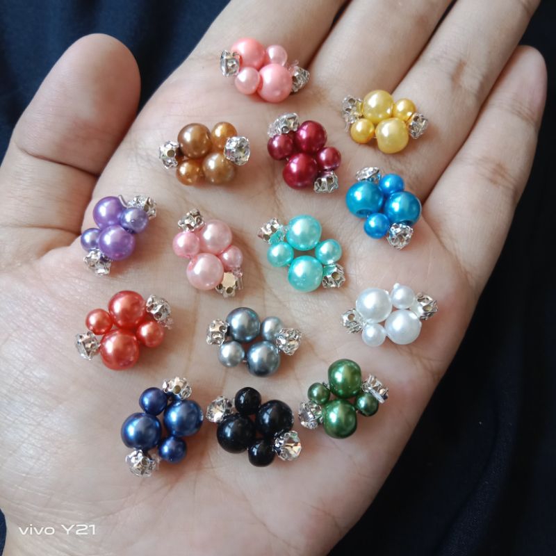 Payet tabur payet rangkai kebaya / gamis / hijab / payet rangkai mutiara diamond