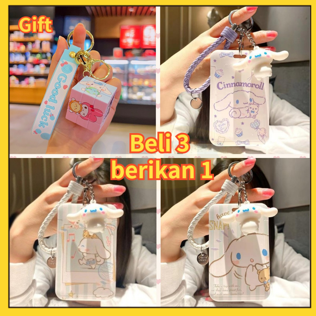 ⭐ MKBK ⭐  Id Card Holder Lucu Gantungan Id Card Tempat Id Card Bening Holder Id Card Layard Id Card 