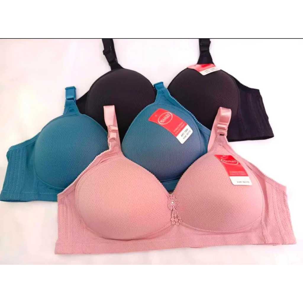 PROMO 3 PCS | Bh Bra Busa Jumbo BIG SIZE | Tanpa Kawat Cup Kait 3 | SIZE 46 48 50 52