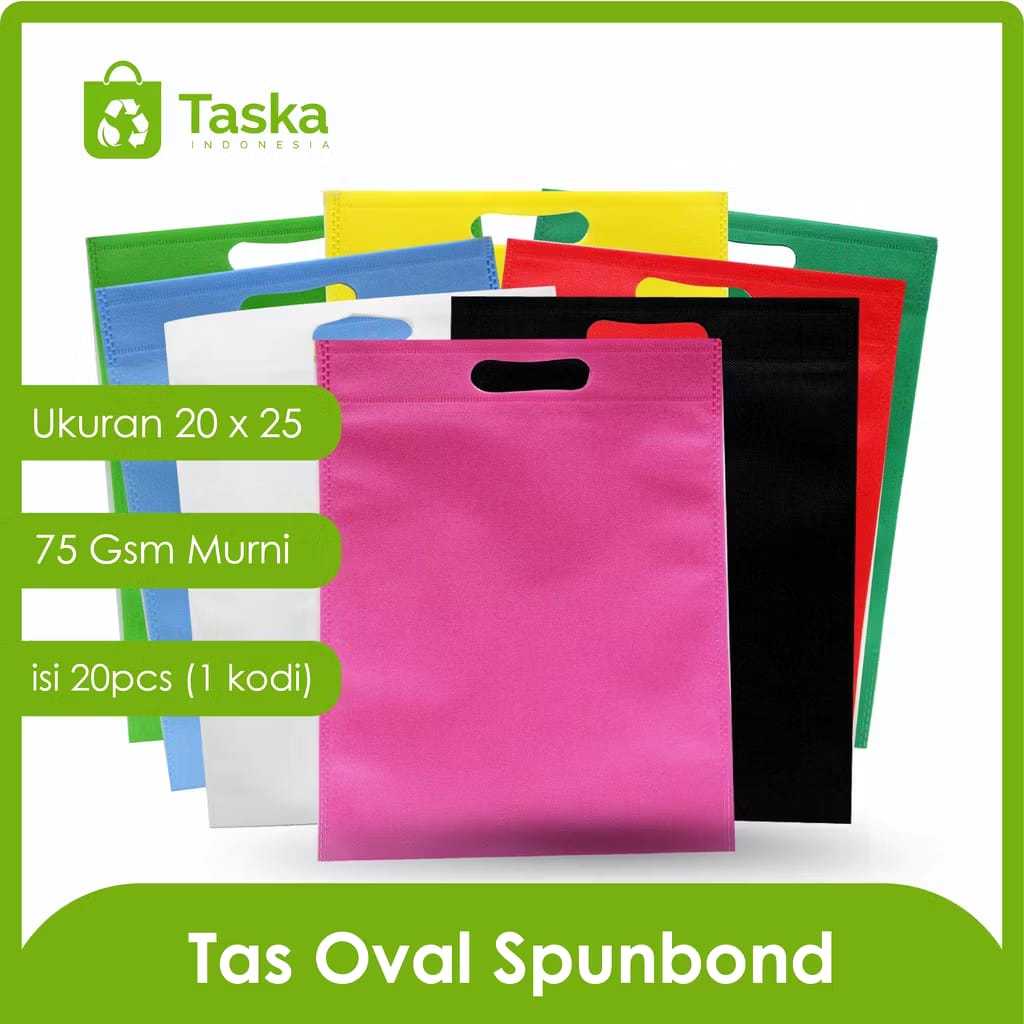 

Tas press spundbond Taska oval 20x25 KODI (ISI 20PCS) / Tas Souvenir / 75gsm