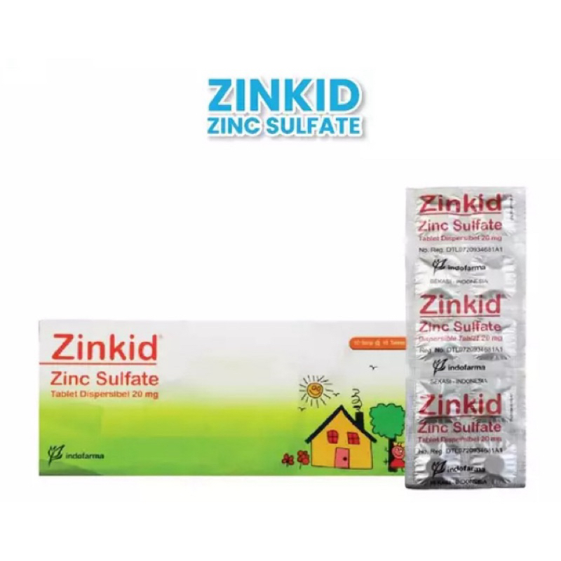 Zinkid 20 mg PER STRIP Mengatasi Diare.