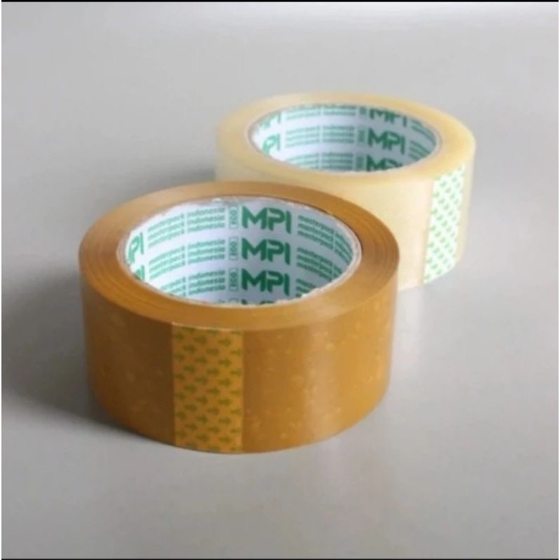 

lakban bening cokelat MPI ekonomis 45 mm x 100 yard eceran per roll