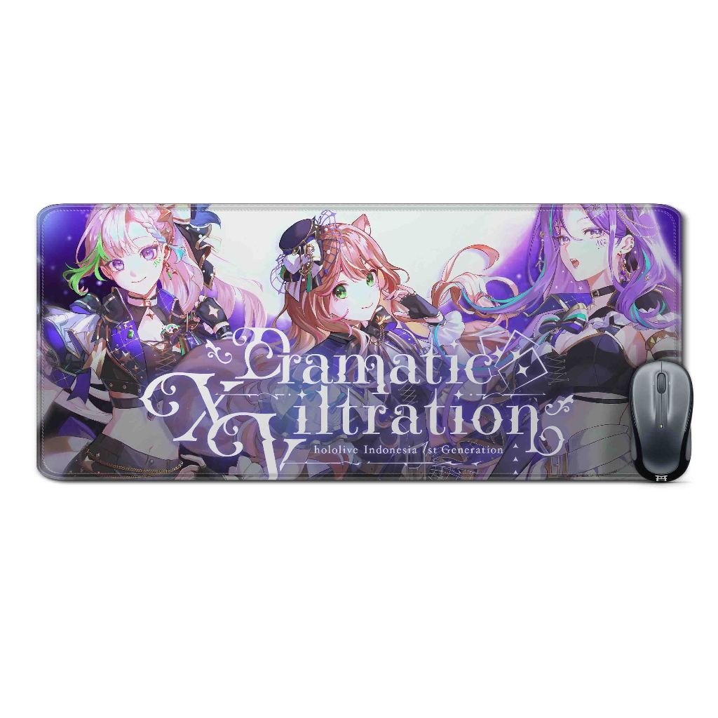 Deskmat mousepad extended vtuberAREA15 DRAMATIC XVILTRATION-HOLOLIVE IDmaterial Rubber