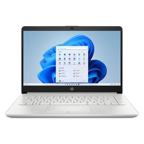 Laptop Sekolah HP 14 Dualcore N4120 8GB 192GB 14" SILVER Best Notebook