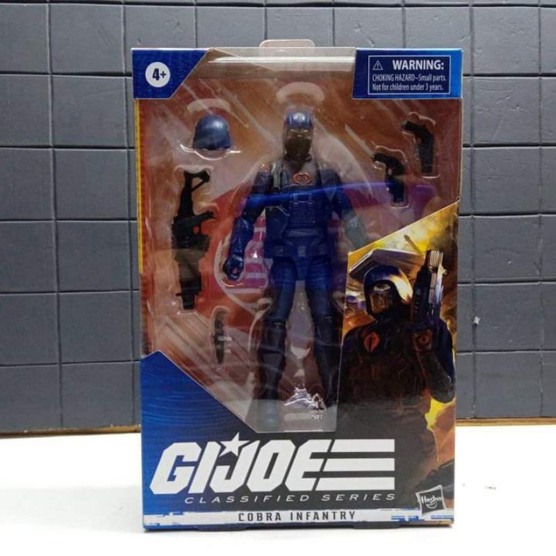 figure action figur Cobra infantry gi joe classified seriestinggi sekitar 6 inchartikulasi detail ba
