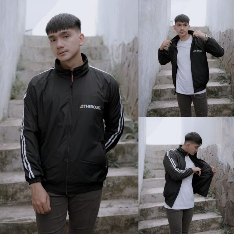 Jaket Tracktop Pria Wanita Parasut Sport Original The bojiel