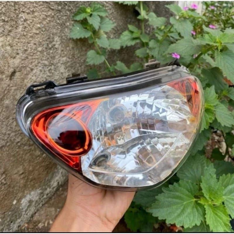 Lampu Depan Mio Sporty|| Reflektor Mio Sporty Mio Old Ada Lampu Senja Fullset Custom Warna