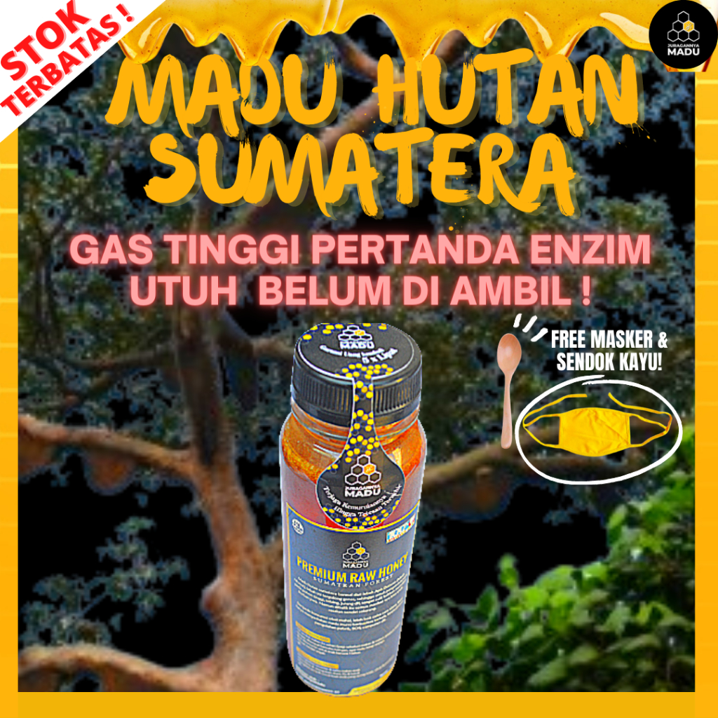 

MADU HUTAN ORIGINAL 100% ALAMI GAS TINGGI ENZIM MASIH UTUH TANPA PENGOLAHAN LANJUTAN 350GR
