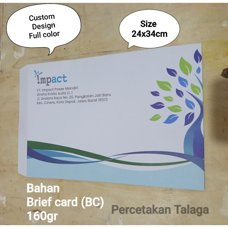

Cetak Amplop Folio 24x34 cm custom design full color amplop MCU amplop map amplop dokumen dll