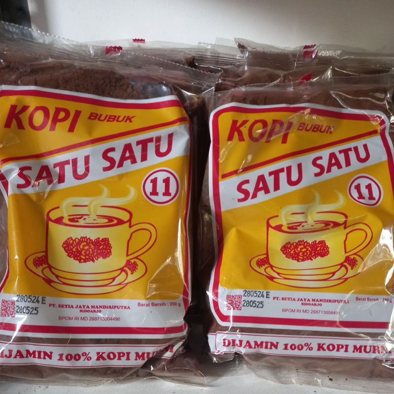 

KOPI BUBUK MERK SATU SATU 250gr