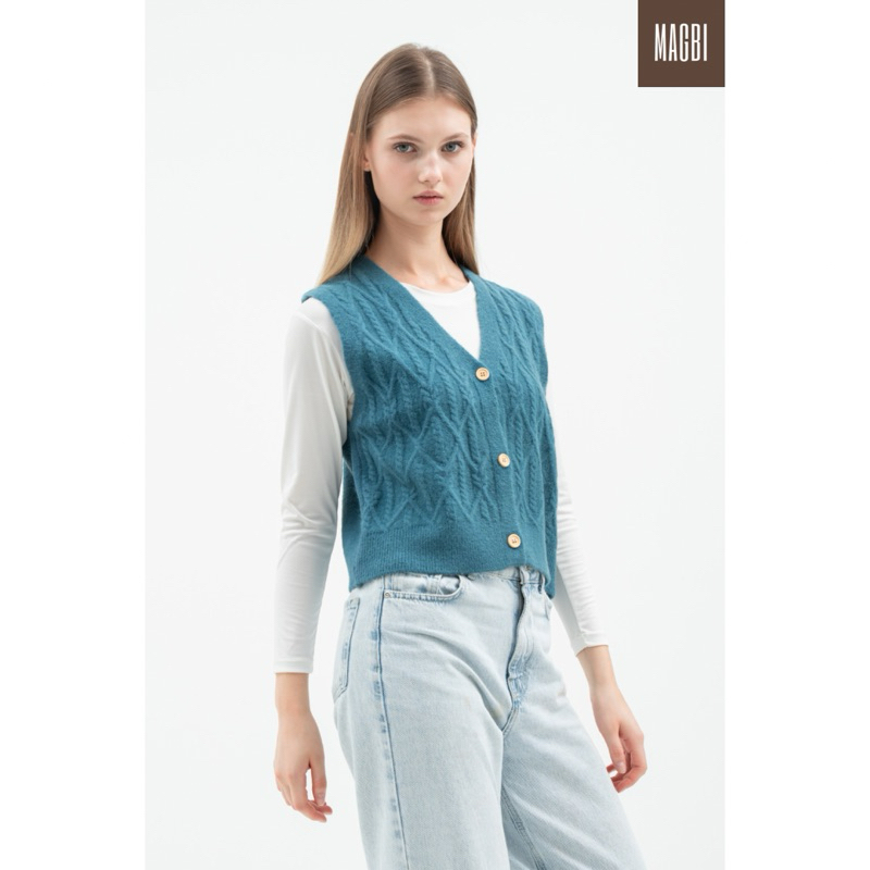 knited Rompi Vest outerwear cewek wanita rajut knitted luaran korea  lembut rompi knitted koreanstyl