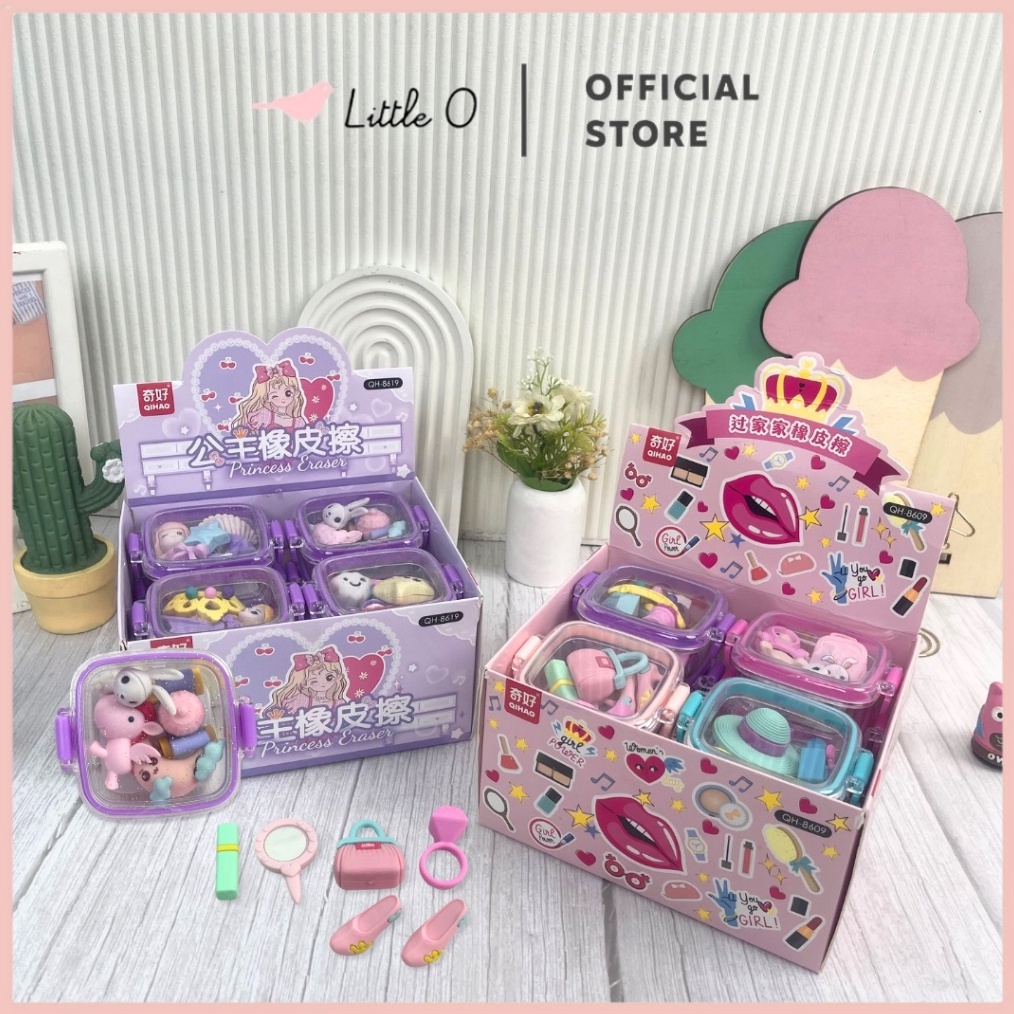 

Hemat 3 Produk GiftBox Erasers Isi 5pcs Penghapus Princess Eraser Mainan Anak Sensory Play