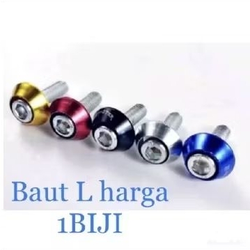 Baut warna warni monel baut variasi untuk visor harga per pcs