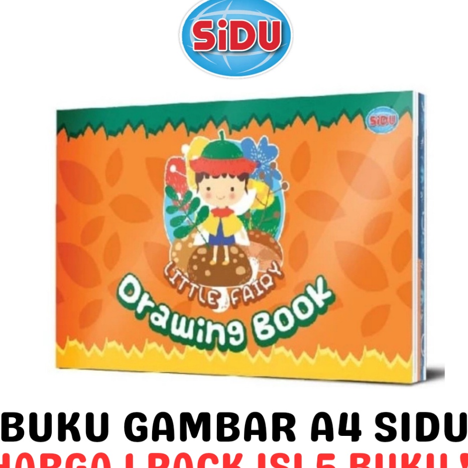 

TERLARIZZZ SIDU DRAWING BOOK A4 BUKU GAMBAR A4 SKETSA SINAR DUNIA PACK 5PCS