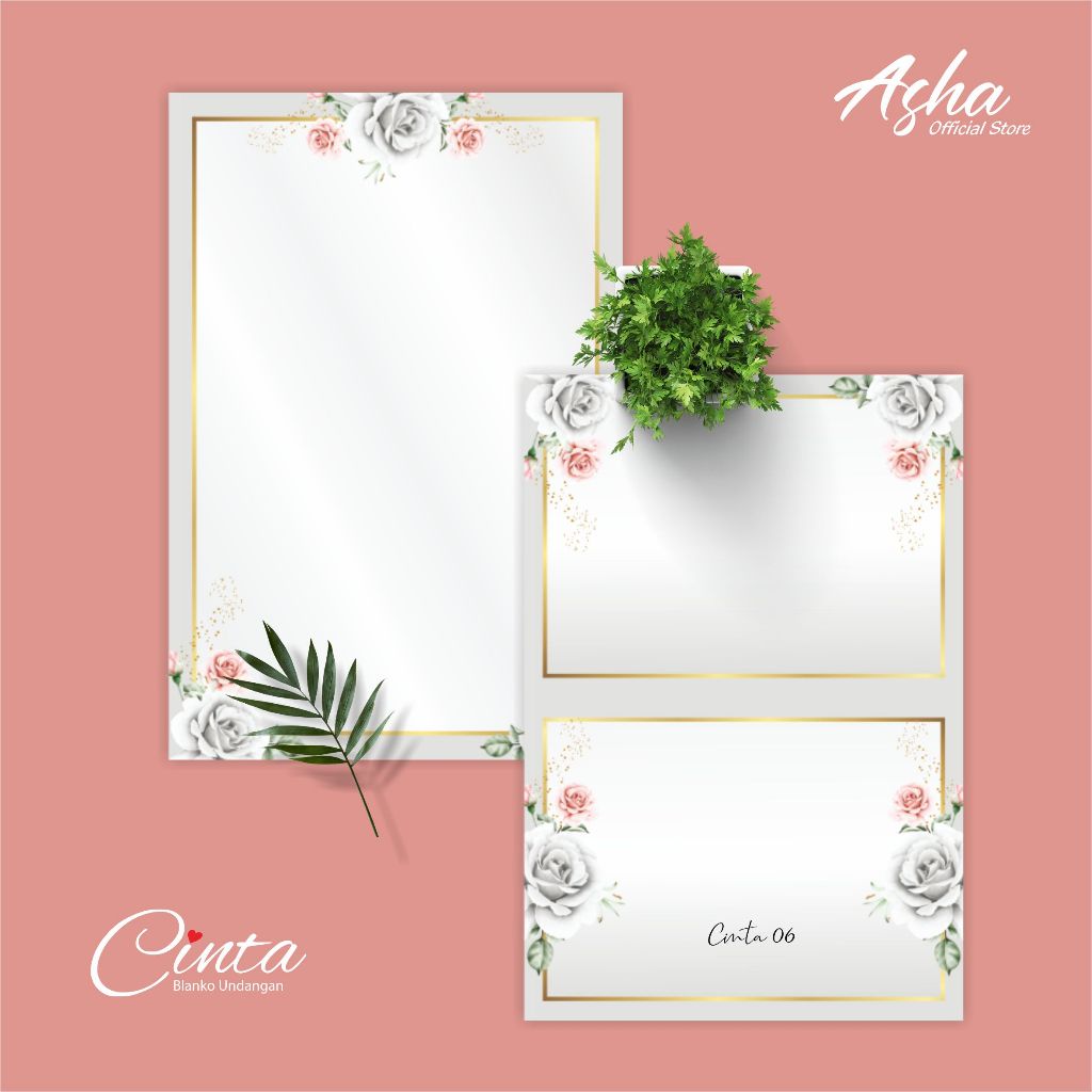 BLANGKO UNDANGAN PERNIKAHAN KOSONGA CINTA 06