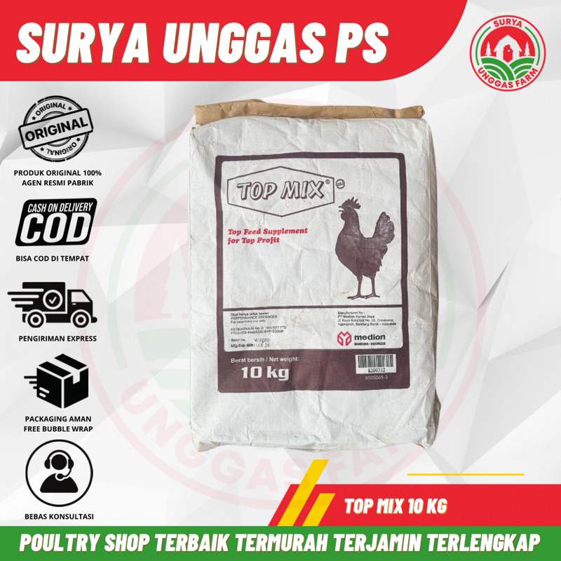 TOP MIX 10 KG MEDION - Suplemen Campuran Pakan Untuk Ayam Petelur