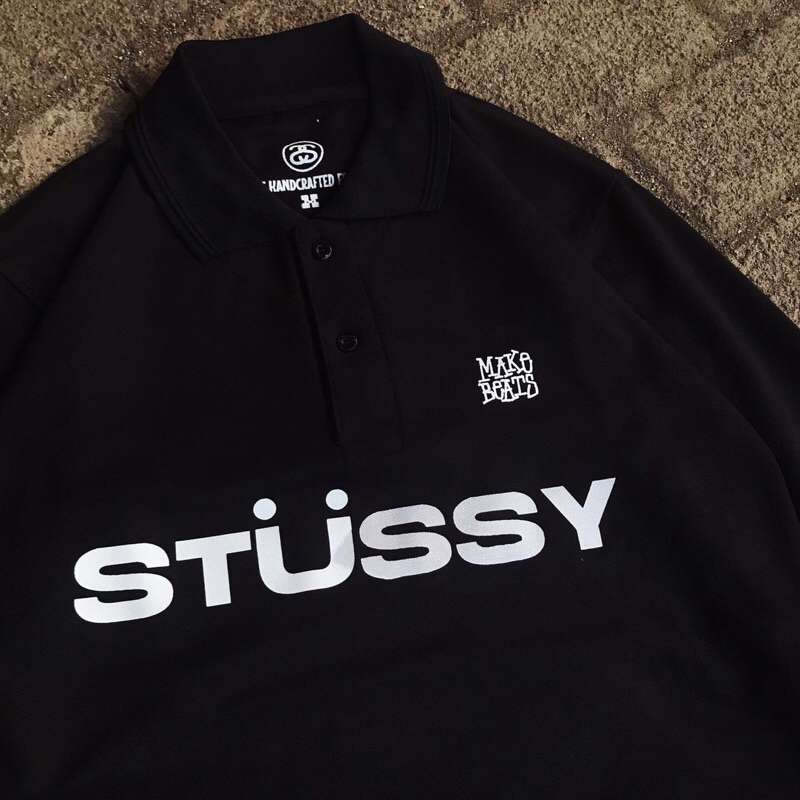 Stussy Reworked Longsleeve Polo Black