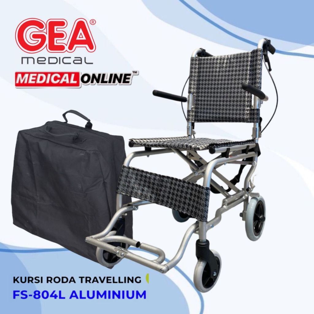 KURSI RODA TRAVELLING FS-804-LABJ-37 GEA MEDICAL ONLINE MEDICALONLINE KURSI RODA TRAVEL GEA