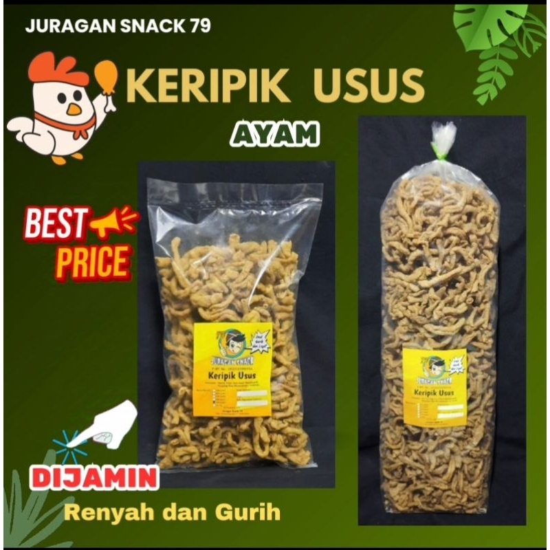 

keripik usus ayam/keripik/kripik terlaris kwalitas premium original renyah & gurih