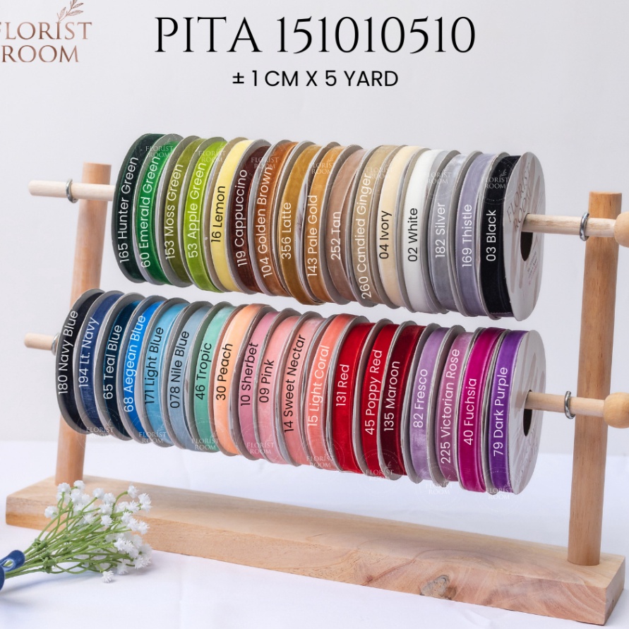 

NEWPRODUCT Pita 151151 1cm x 5yard Pita Beludru Velvet Ribbon