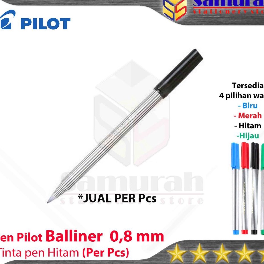 

NEW PRODUCT Ballpoint Pilot Balliner 8 mm Pulpen Baliner 8 mm Pen Cabut Tebal Tanda Tangan Hitam Biru Merah Hijau