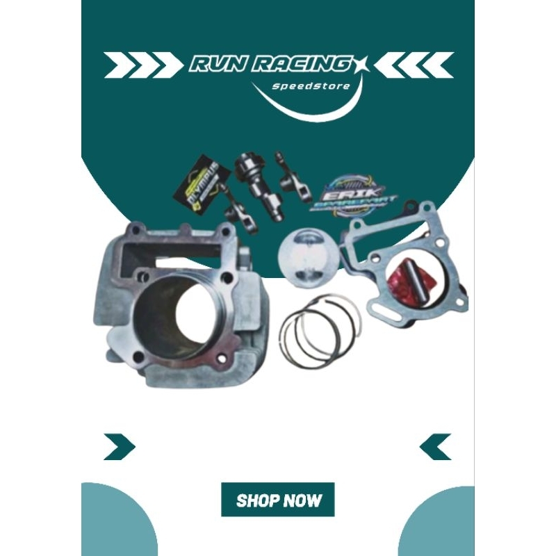 BORE UP BLOK JUPITER Z VEGA R NEW PISTON 58.5 CYLINDER BLOK