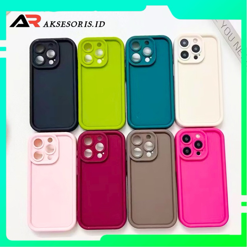 SOFTCASE SILIKON CASE CASING MATTE ROSE ANTISHOCKPROOF WARNA PERMEN OPPO A5 / A9 2020 A17 A54 A55 A5