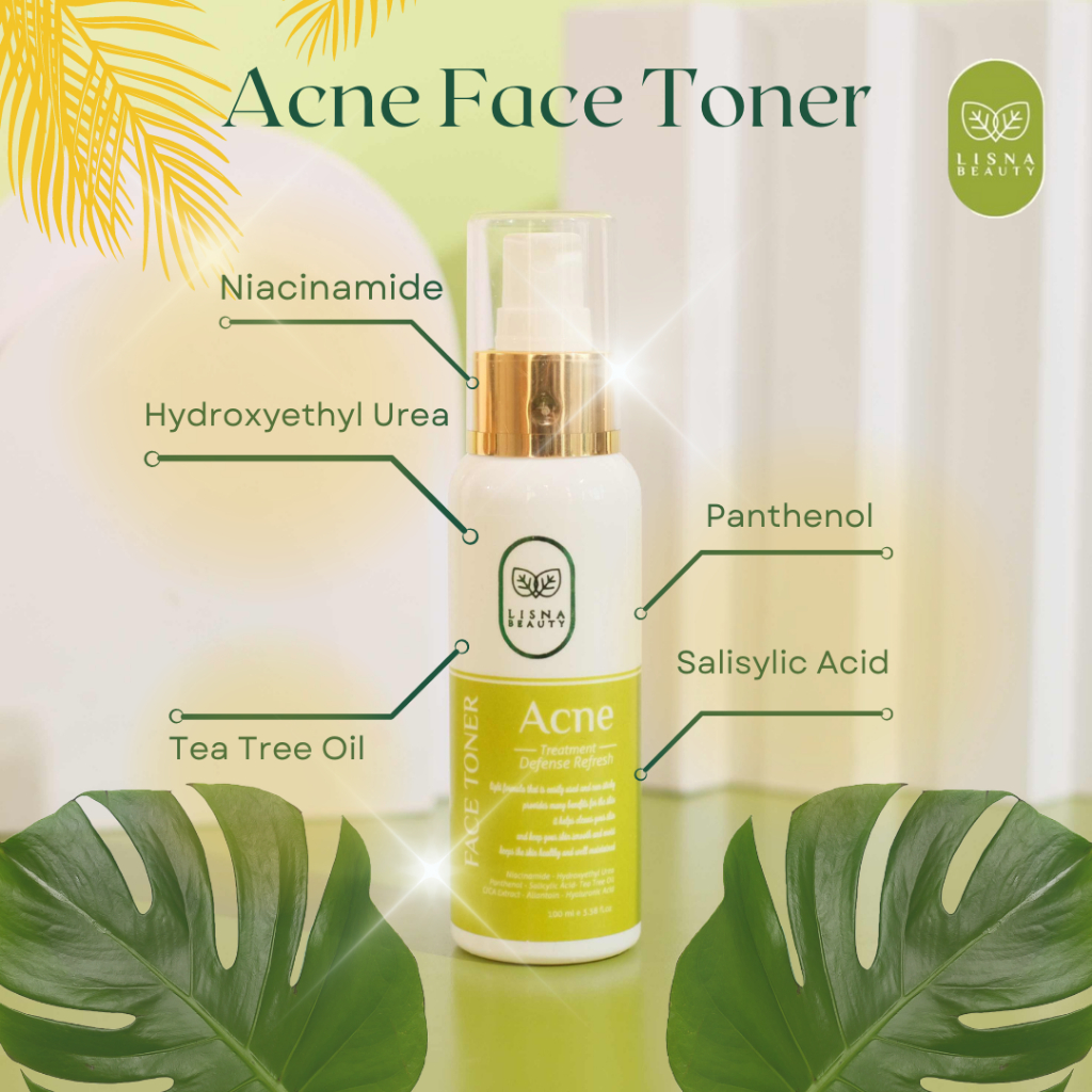 Lisna Beauty | Acne Face Toner - Toner Penghilang Jerawat Beruntus
