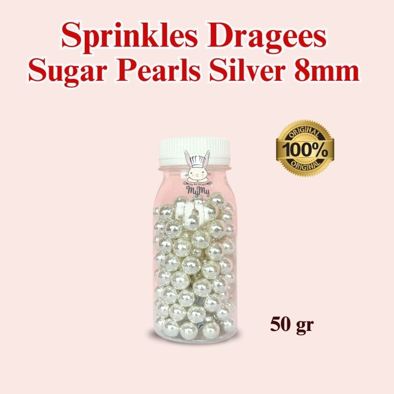

Sprinkles Dragees Sugar Pearl Bulat