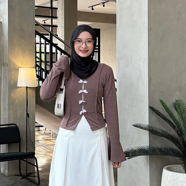 MYSHA CL -BLOUSE PITA COQUETTE / BLOUSE PITA KOREAN STYLE KEKINIAN / BLOUSE KNIT /KOREAN BLOUSE / BL