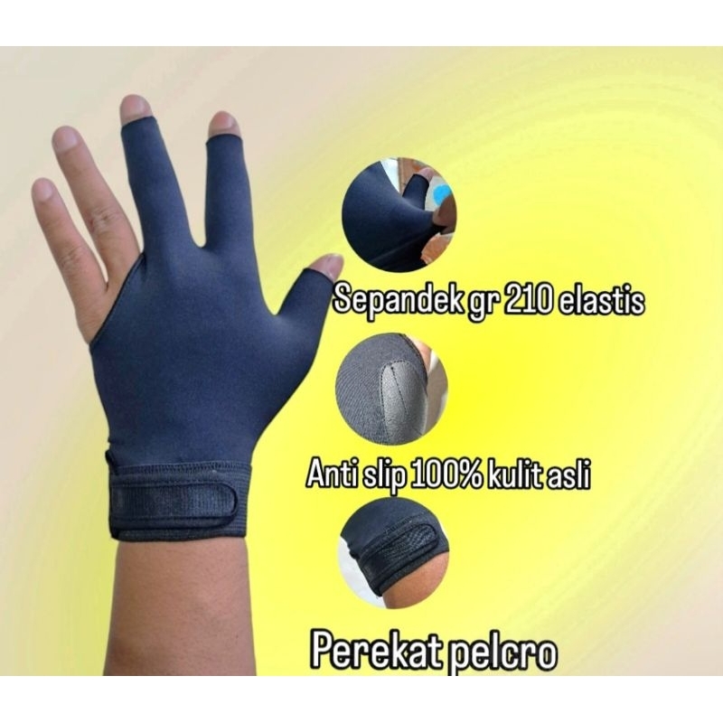 GLOVES BILIARD SARUNG TANGAN BILIARD KIRI