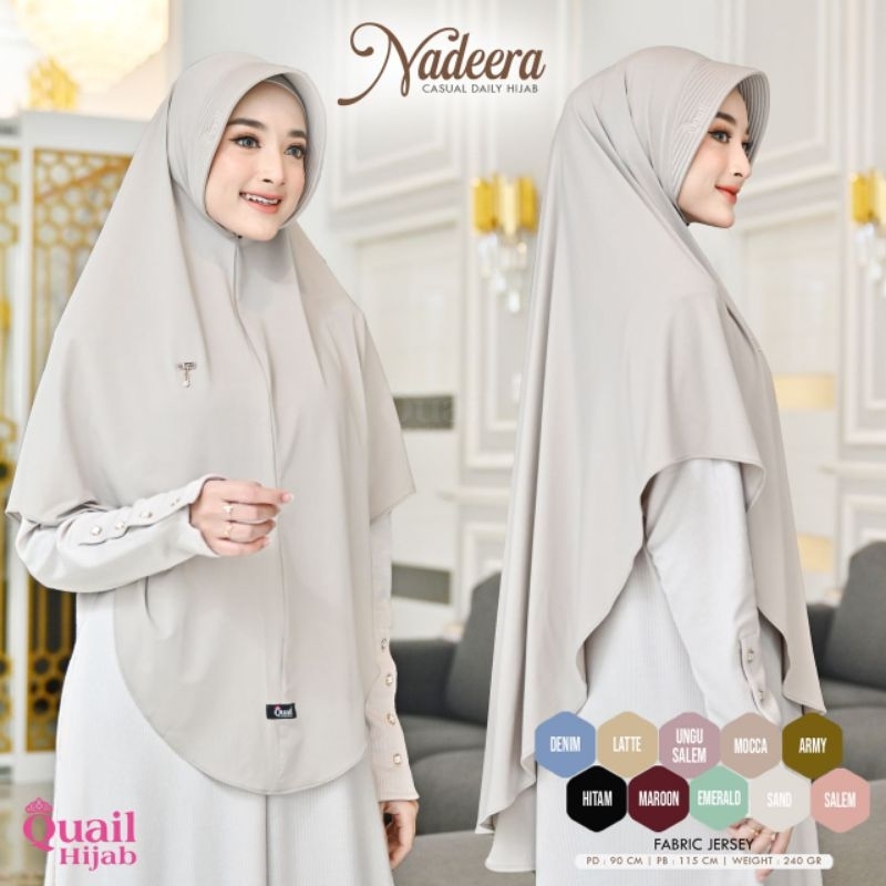 Jilbab Nadeera ori Quail Hijab