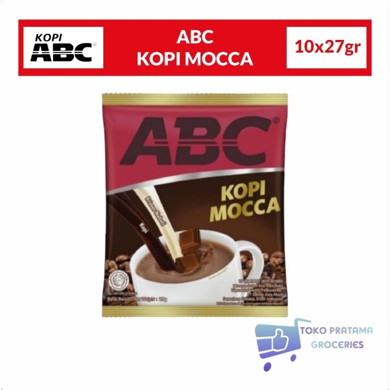 

ABC KOPI MOCCA 1 RENCENG ISI 10 SACHET