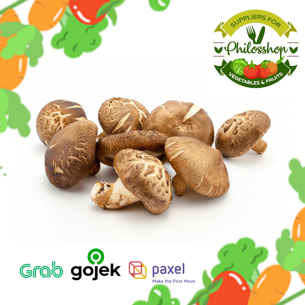 

Jamur Shitake - shitake mushroom- Vacuum-pack -1 pack -200gr