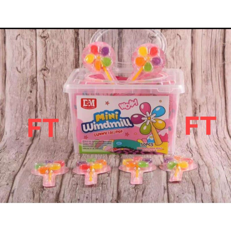 

permen mini winddmill toples isi 50 pcs
