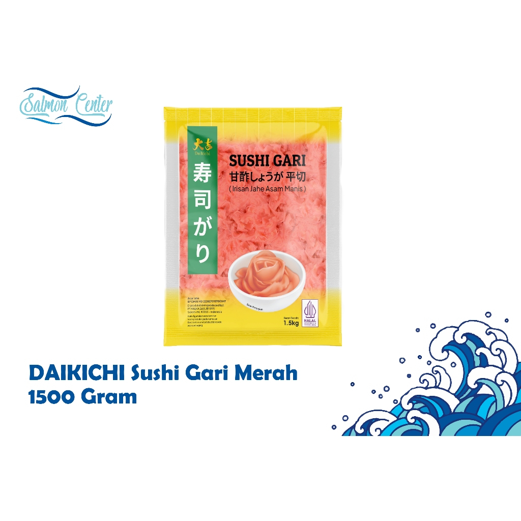 

Sushi Gari 1,5 kg - Sushi Ginger Pink - Acar Jahe Sushi - Sushi Pickles -