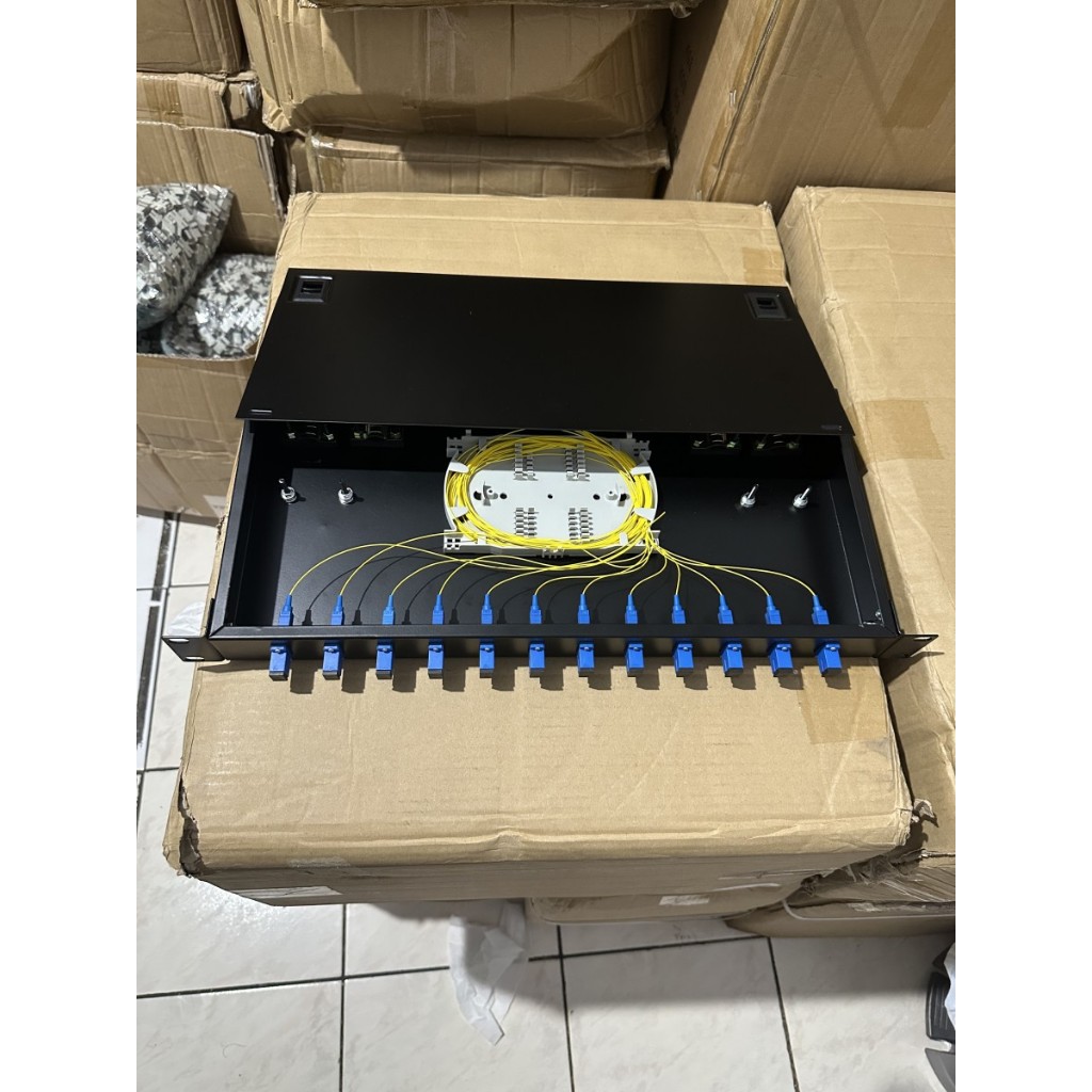 ODF 12 core SC Singlemode lengkap + Pigtail