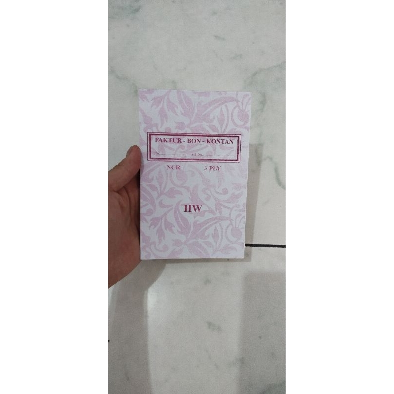 

Bon faktur Kecil NCR 3ply Tegak / Vertical HW