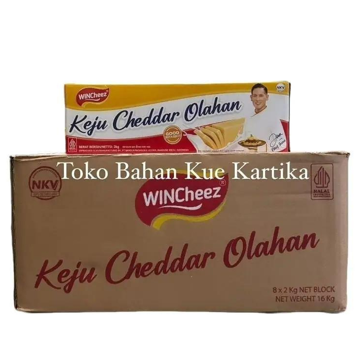 

Keju Wincheez Cheddar Cheese 2kg (isi 8) - DUS