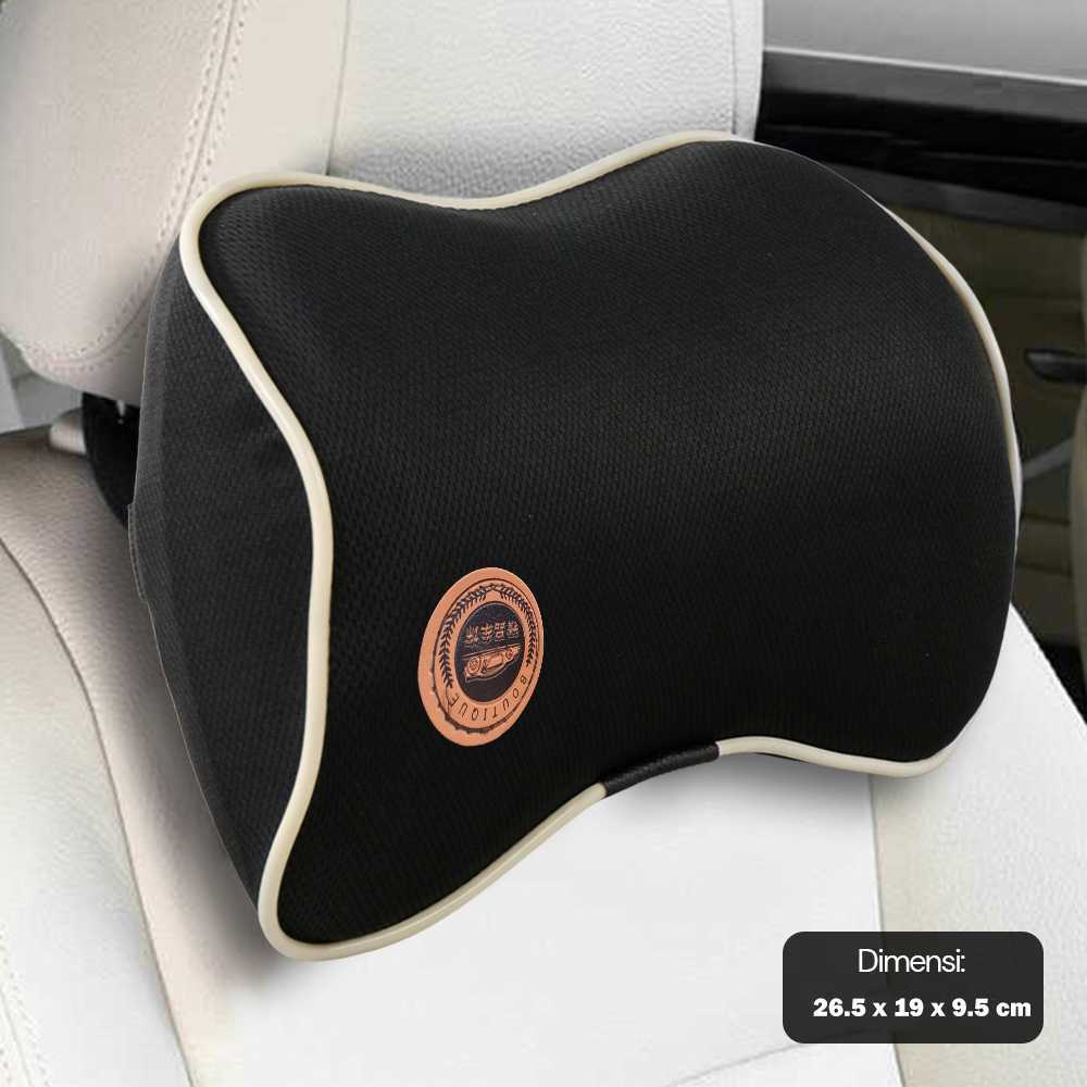 Bantal Leher Kursi Mobil / Bantal Sandaran Kepala Jok Mobil Empuk